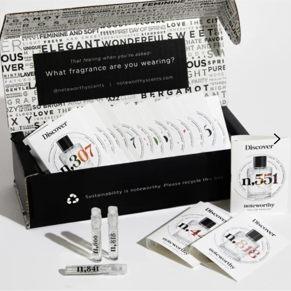 Noteworthy fragrance sample set w/ $60 off code